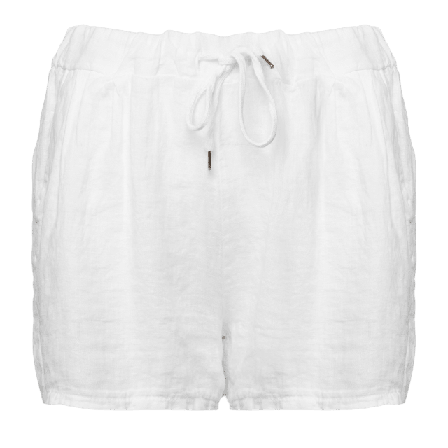 Tiffany 17691, Shorts, Linen - White Shorts Dam Vit M/L