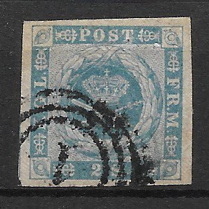 Danmark 1855 - AFA 3 - Stemplet