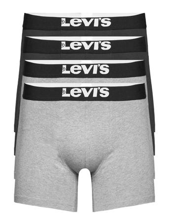 Levis Men Solid Basic Boxer Brief 4 Boksershorts Grå Levi ́s