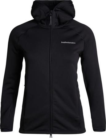 Peak Performance Women's Chill Light Zip Hood Women Mid layer tops Black M