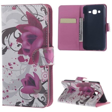 Plånboksfodral Samsung J1 (SM-J100H) - Lotus