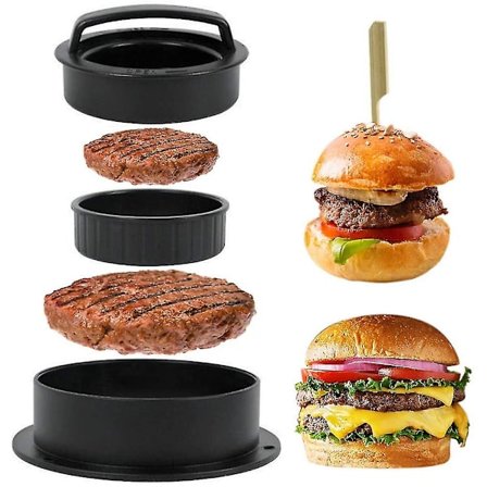 Burgerpress med 500 ark hamburgerpapper gjuten hamburgerpressbiff i aluminium