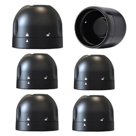 6 stk. vinflaskepropper, mousserende forseglet vinflaskeprop