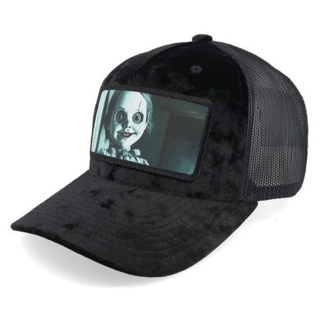 Scenes - Svart trucker Keps - Doll Velvet Black/Black A-frame Trucker @ Hatstore