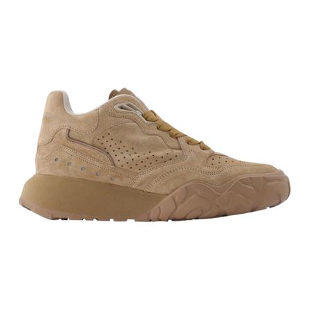 Alexander McQueen Sneakers High in Leather , Beige , Heren , Maat: 42 1/2 EU