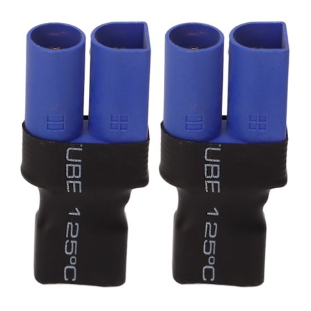 T-stik til EC5-adapter hun han-stik til RC-bil flyvemaskine båd batteri 2 stk