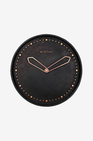 NeXtime - Seinäkello Cross Ø35 cm - Musta - Seinäkellot & pöytäkellot - - Homeroom