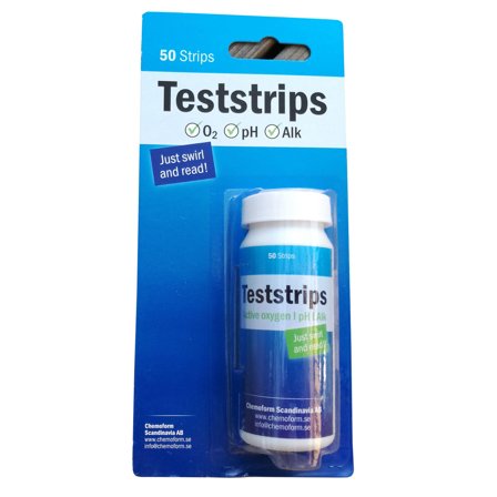 Planet Pool 2306753 Teststicka pH/aktivt syre/alkalinitet, 50-pack, Pooler & utebad