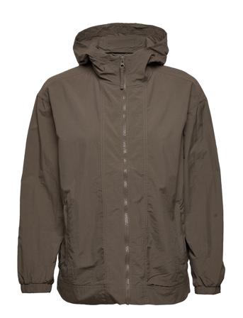 Gapfit Crinkle Nylon Hooded Jacket Khaki GAP