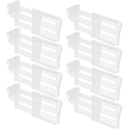 8 Justerbare Køleskabsdelere, Køkkenkøleskabsorganisator Køleskabsdelere til Køkken- og Hjemmetilbehør