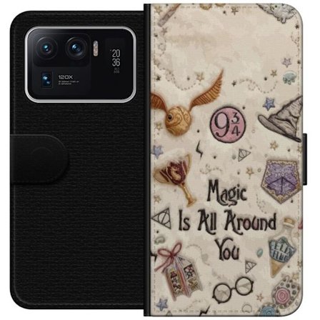 Kompatibelt Lommeboketui til Xiaomi Xiaomi Mi 11 Ultra Broderad magisk illustrasjon med symboler, sitater og fantasiverden inspirert av eventyr som sk