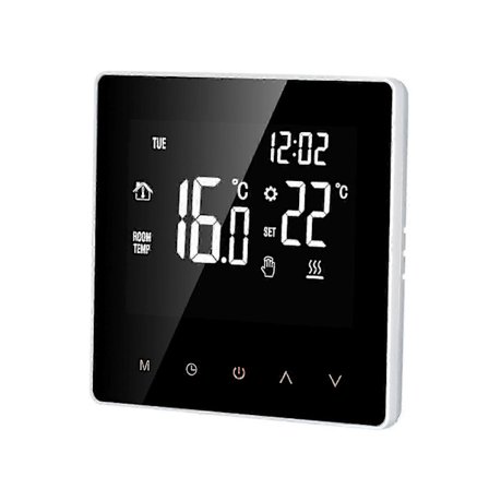 For Tuya Wi-Fi Smart Gulvvarme Termostat Ukesprogrammerbar med LCD Touch Screen, App-kontroll