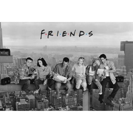 Friends, Maxi Poster - Skyscraper Svart
