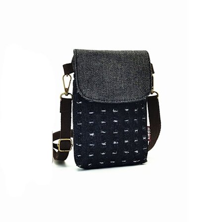 Denim skulder crossbody taske Mobiltelefontaske 1 1