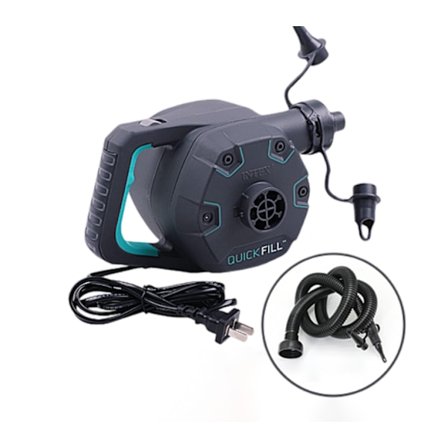 220V elektrisk pumpe med håndtak, egnet for oppblåsbare madrasser og gummibåter, liten og bærbar