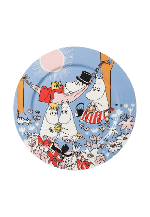 Arabia Mumin servingstallrik 30cm Familjemys b. Serveringstillbehör Flerfärgad 30 CM