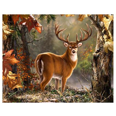 Full 5d Diy Diamond Painting Cross Stitch Deer Needlework Broder Som På Bilden 1 60x80cm