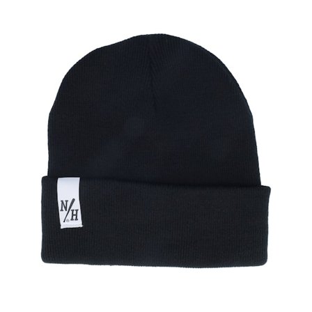 Northern Hooligans - Noir cuff Bonnet - Batts Black Cuff @ Hatstore