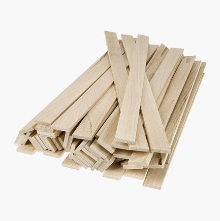 Biltema - Trepinner 300 stk - Perfekt til Røring i Malingsbokser, Tenning av Bål og Håndverk