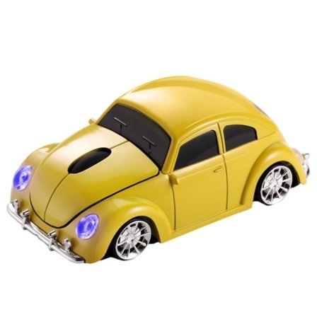 Ergonomi Wireless Racing's Car Mouse 2.4G Optinen langaton hiiri lisävaruste Keltainen