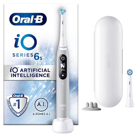 Oral-B iO 6s Eltandbørste Grå, Medicin & Pleje, Tandbørster, El-tandbørster