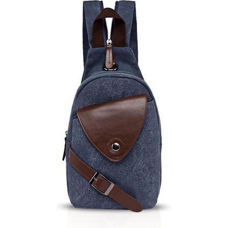 Unisex Bröstväska Herr Ryggsäck Dam Sling Bag Canvas Axelväska Satchel Crossbody Väska För Affärer Universitet Skola Cykling Camping Resor Casual