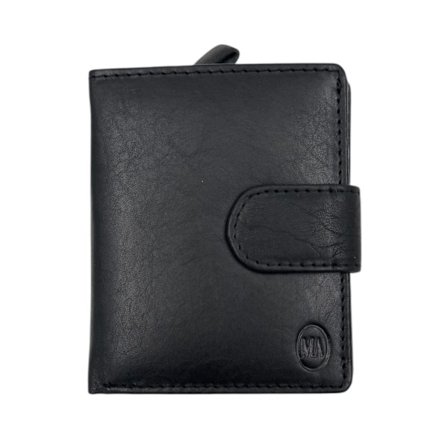 Lommebok i skinn, svart