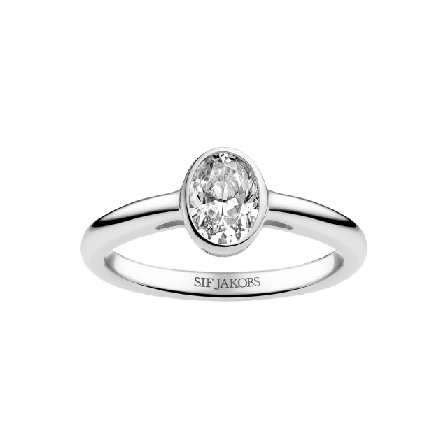 Sif Jakobs Jewellery Ring Sardinien Ovale Piccolo Ringar Dam Silver 58