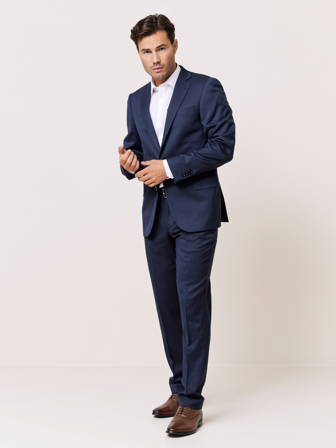 MATCH - Donato Dario blazer - Mario Conti - Str. B244 - Herre - Blazere - Blå - 98% ull, 2% elastan. Fôr: 55% polyetser 45% viskose
