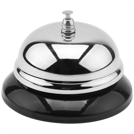 Rustfast metal skrivebordsklokke med klar lyd til hotel, restaurant, hjemmebrug