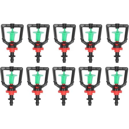 10 sæt roterende type G mikrodyse planter vanding sprinkler refraktion spraydyse til drivhus/NC/