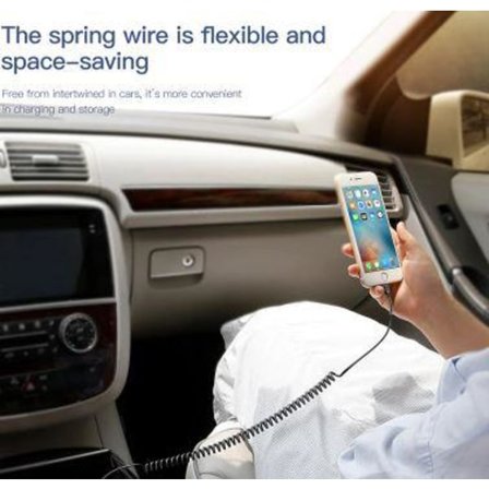 Baseus USB-snurrad kabel för iPhone X 8 7 6 6s Plus i