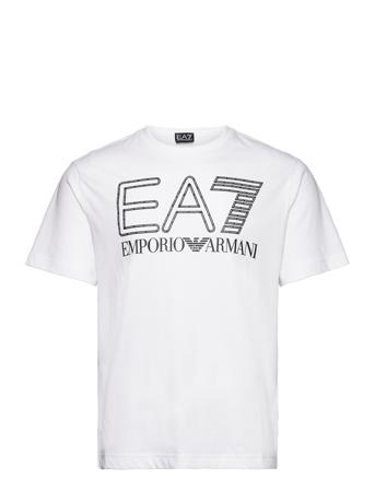 Tops T-shirts Short-sleeved Hvit EA7*Betinget Tilbud