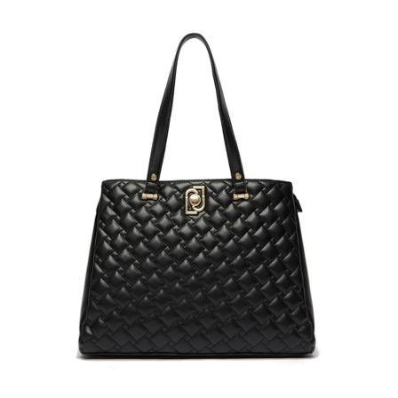Liu Jo Piacente Shopping Tas , Zwart , Dames , Maat: ONE Size Handtassen