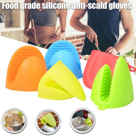 5st Mini Ugnshandskar Silikon Värmeisolering Ugnshandskar Matlagning Pinch Grips Grythållare Köksprylar