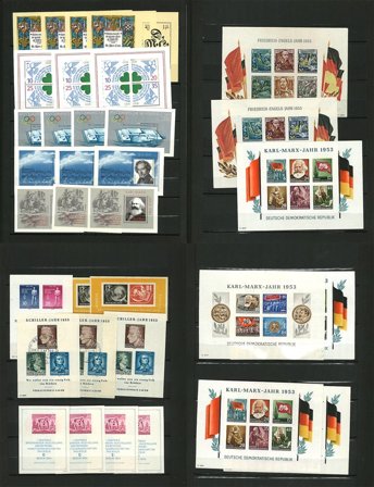 Tyskland - Dubletsamling af miniark i 1 tyk insticksbok