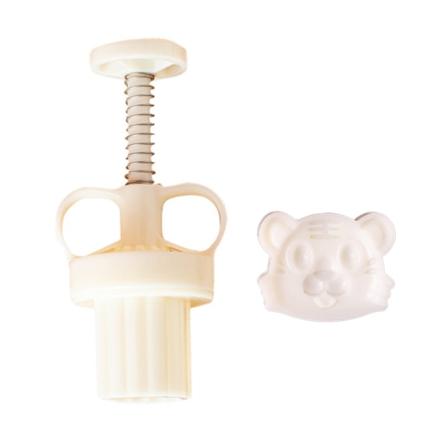 Plastmateriale Månekageforme Stempel Månekageform Tegnefilm Tigerformede gør-det-selv-bageforme til Mid-Autumn Festival Brug