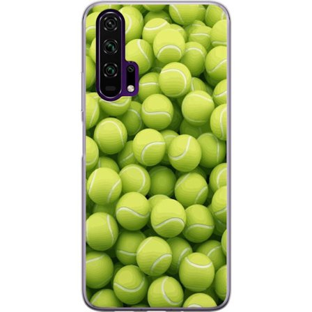 Kompatibelt Mobildeksel til Honor Honor 20 Pro Mønster av grønne tennisballer i høy detalj, sporty motiv med repetisjonstekstur og sterke farger f
