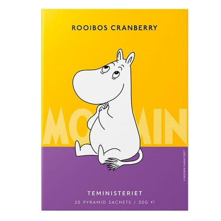 Teministeriet Moomin Tea 20 breve Rooibos Cranberry, Helse & Madvarer, Te, Øvrig Te