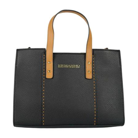 Ermanno Scervino, Tote Bag hammered Zwart, Dames, Maat:ONE Size