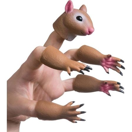 Ekorre Finger Hånddukke Nyhed Legetøj Finger Dukke Rekvisitter Dyr