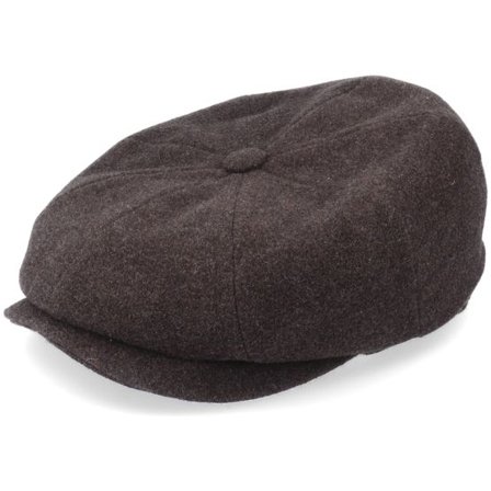 Stetson - Brun flatcap Keps - Hatteras Wool/Cashmere Brown Flat Cap @ Hatstore
