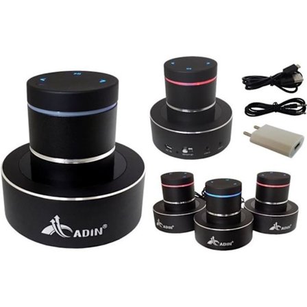 Bluetooth Vibrerende Højttaler S8BT Adin 26W - Sort - Trådløs - Vandafvisende