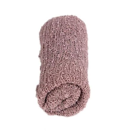 Nyfødt babyfotografering fotorekvisitt stretch wrap baby lang krusning wrap (lilla)