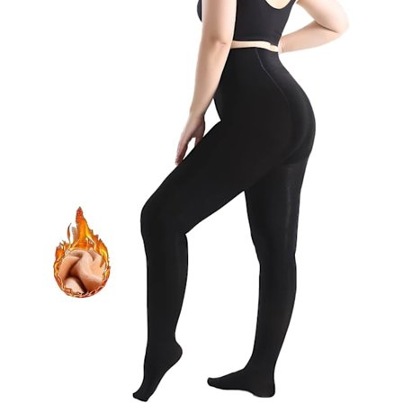 Tights Dame Vinter 300g Tights Tykke Termiske Tights Med Fleecefor Varm Dame Uigennemsigtige Termiske Leggings Tights Til 55-90kg