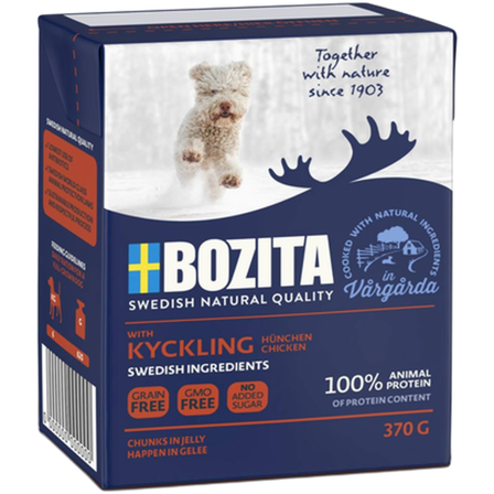 Bozita Hund - Naturals Kyllinggelé 370 g x 6 - Hund - Hundefôr & hundemat - Våtfôr & våtmat - ZOO.no