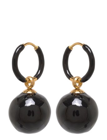 Bud to rose | Brea Hoop Black/Silver | ONE SIZE