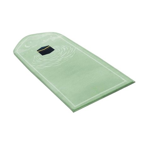 Rukousmatto Rukousmatto Polyesteri Koristeellinen Palvonta Polvimatto Paksu Lattiamatto Pehmeä Rukousmatto Islamilainen Muslimi Rukousmatto Vihreä