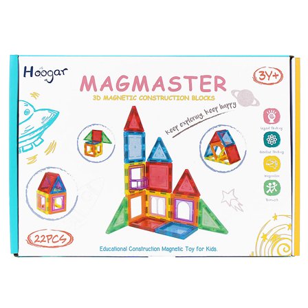 Magnetiske Byggeklodser 22-pak