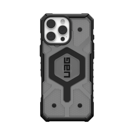 UAG Pathfinder Clear Magsafe-etui for iPhone 16 Pro Max - halvtransparent